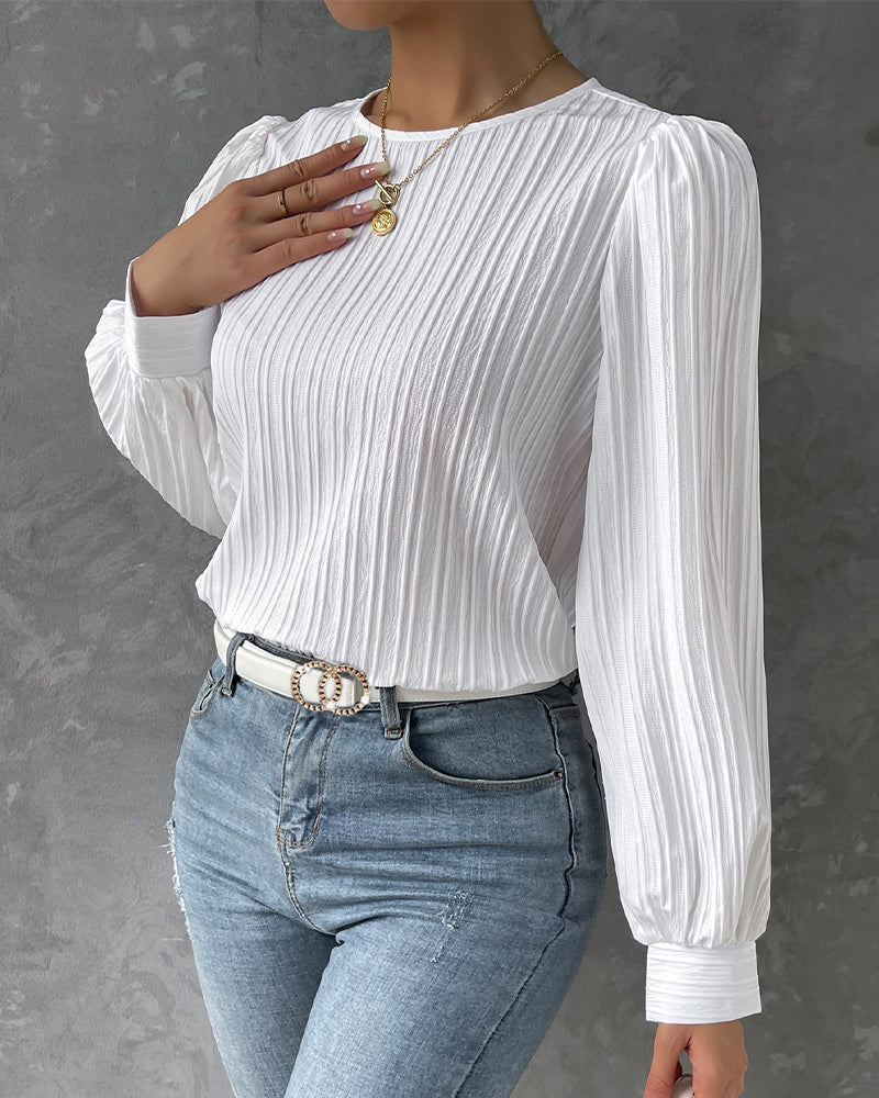 Bianca™ | Elegant blouse with balloon sleeves