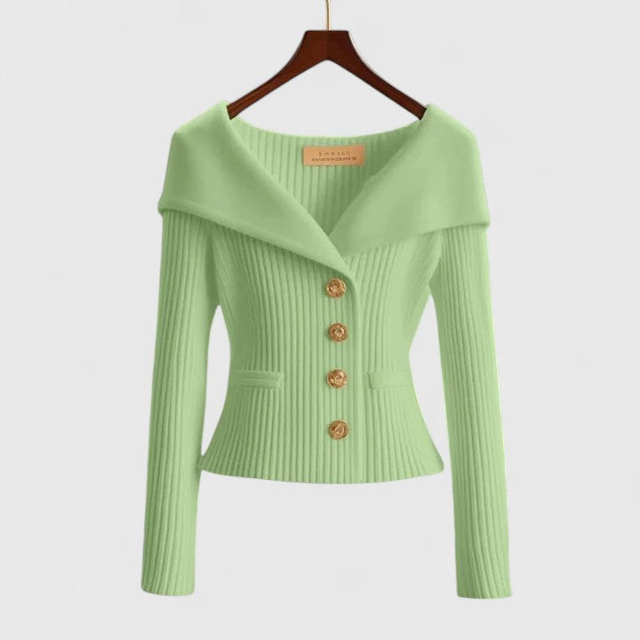 CLAROVA | Elegant sweater with a finely fitted cut