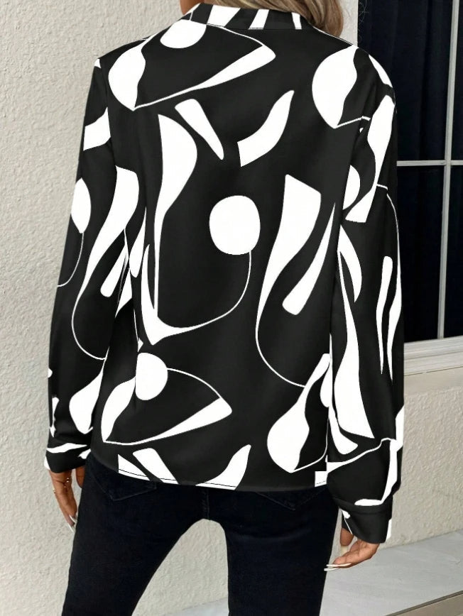 Margriet™ | Elegant blouse with stand-up collar