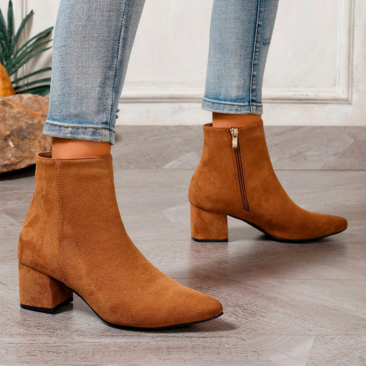 Bottes en daim Camila