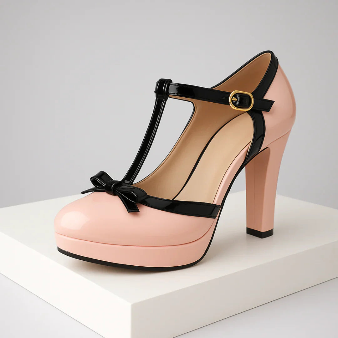 Veronika | Elegant autumn pumps with a bow