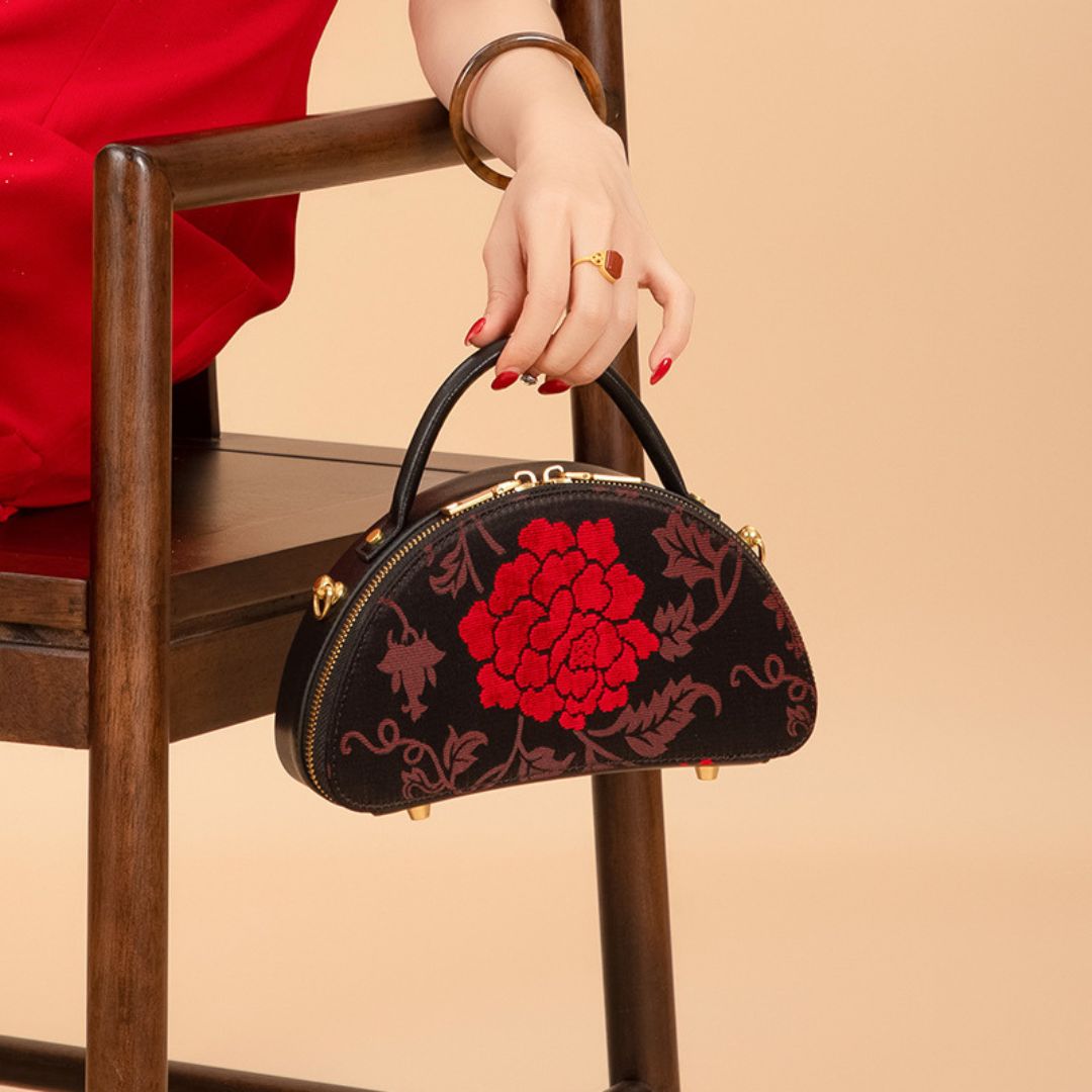 Sac à main Rose Majestueuse