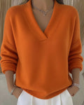 Amelia | Pull en maille à col V décontracté