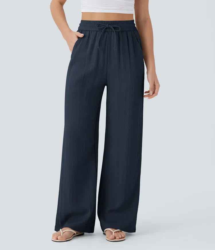 Lisa | Comfortabele &amp; Luchtige Linnen Broek met Elegante Pijpen | 1+1 Free