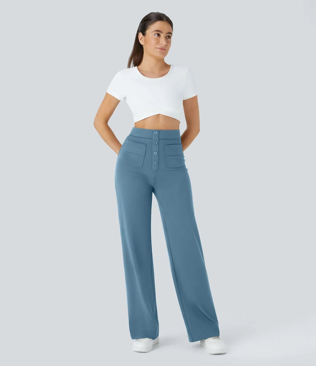 Naomi | Elastische &amp; Comfortabele Broek Met Hoge Taille | 1+1 Free
