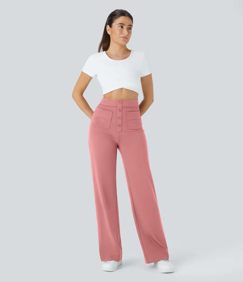 Naomi | Elastische &amp; Comfortabele Broek Met Hoge Taille | 1+1 Free