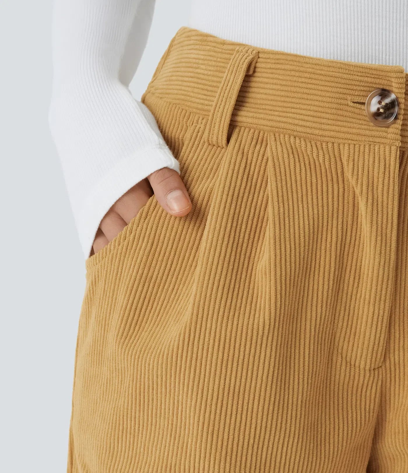 Annette | Comfortabele Broek Met Middelhoge Taille, Ritssluiting Et Zijzakken