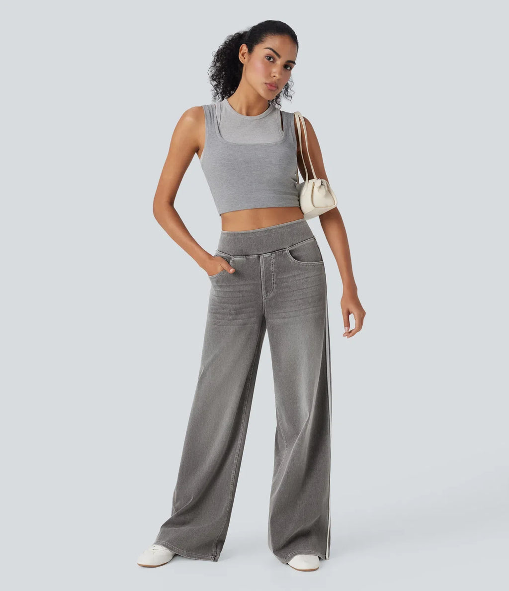 Anna | Comfortabele &amp; Elastische Broek Met Fijne Diepe Zakken 