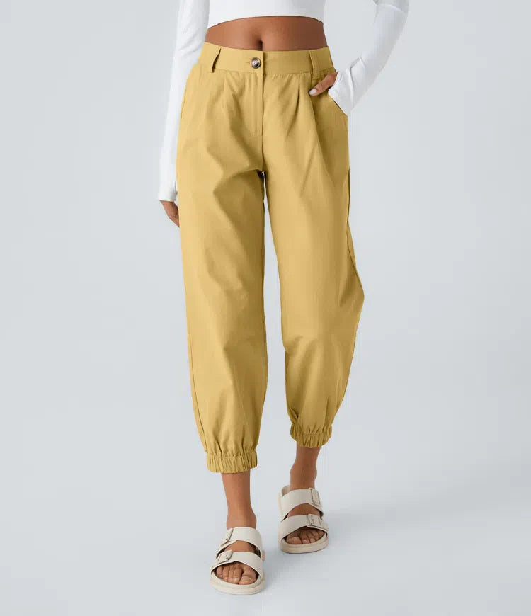 Marianne | Katoenen Broek avec Knopen, Rits et Praktische Zakken