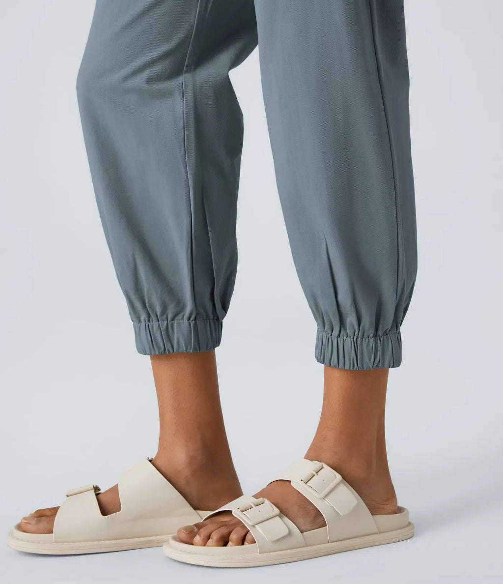 Marianne | Katoenen Broek avec Knopen, Rits et Praktische Zakken