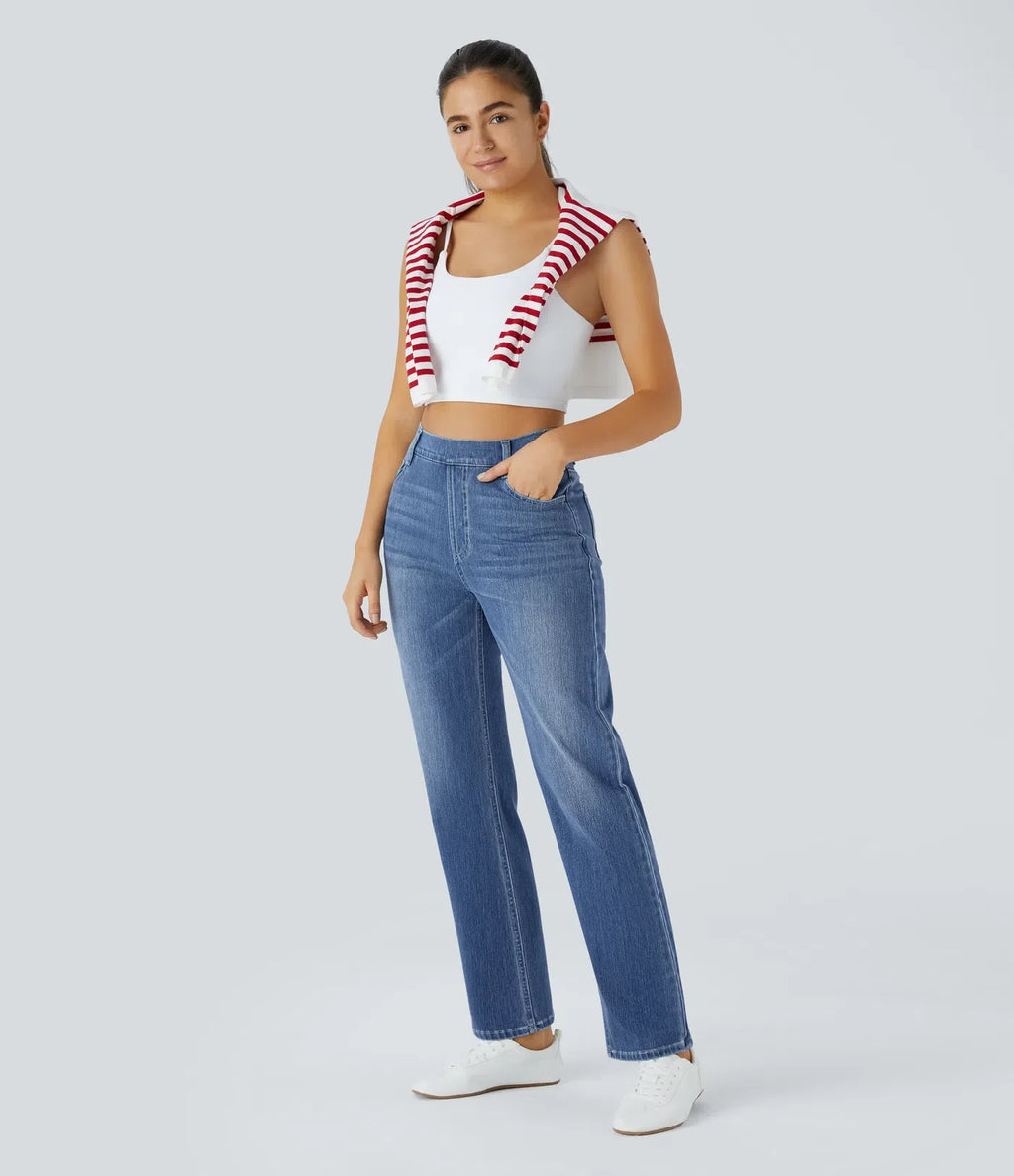 Lotte | Elastische &amp; Comfortabele Broek Met Hoge Taille