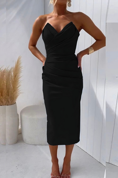 Lucia | Elegantní šaty bez ramínek