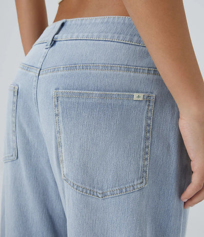 Linda | Comfortabele Jeans Met Handige Ritszakken & Losvallende Elegante Pijpen