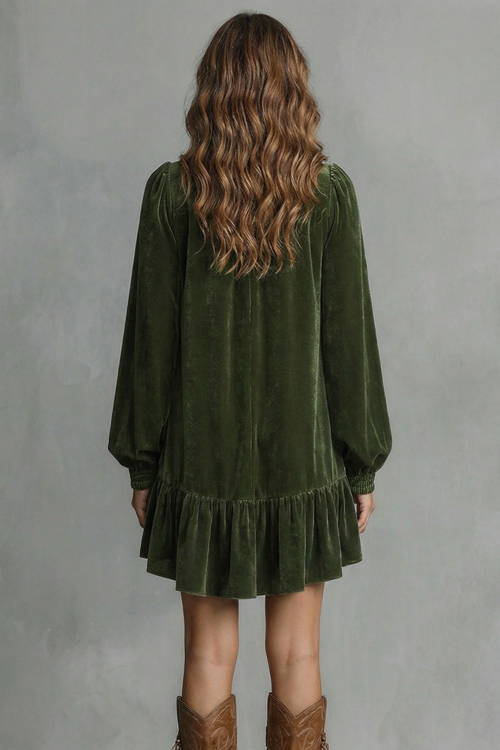 Robe courte Velézia – Détail nœud en velours
