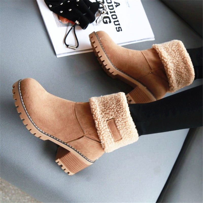 Sara™ | Swiss Style Ankle Winter Boots with Heel