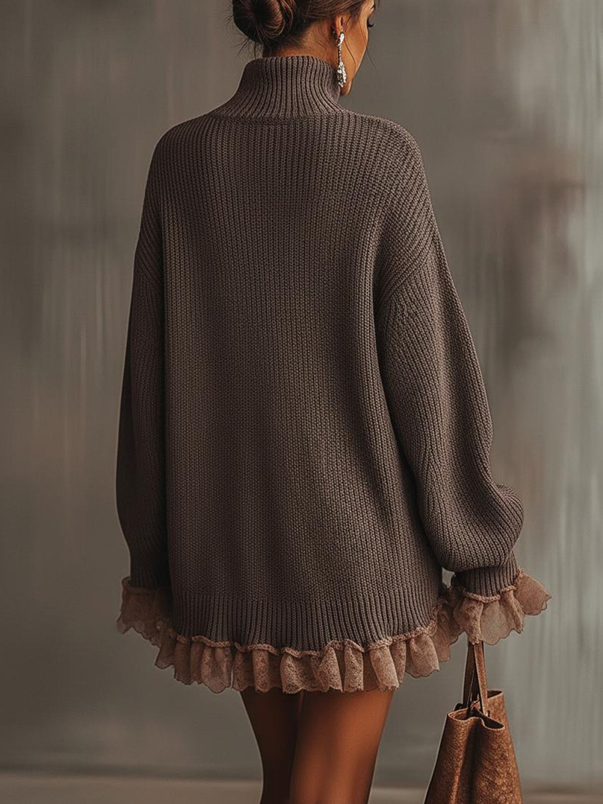 Janice | Robe en maille à volants