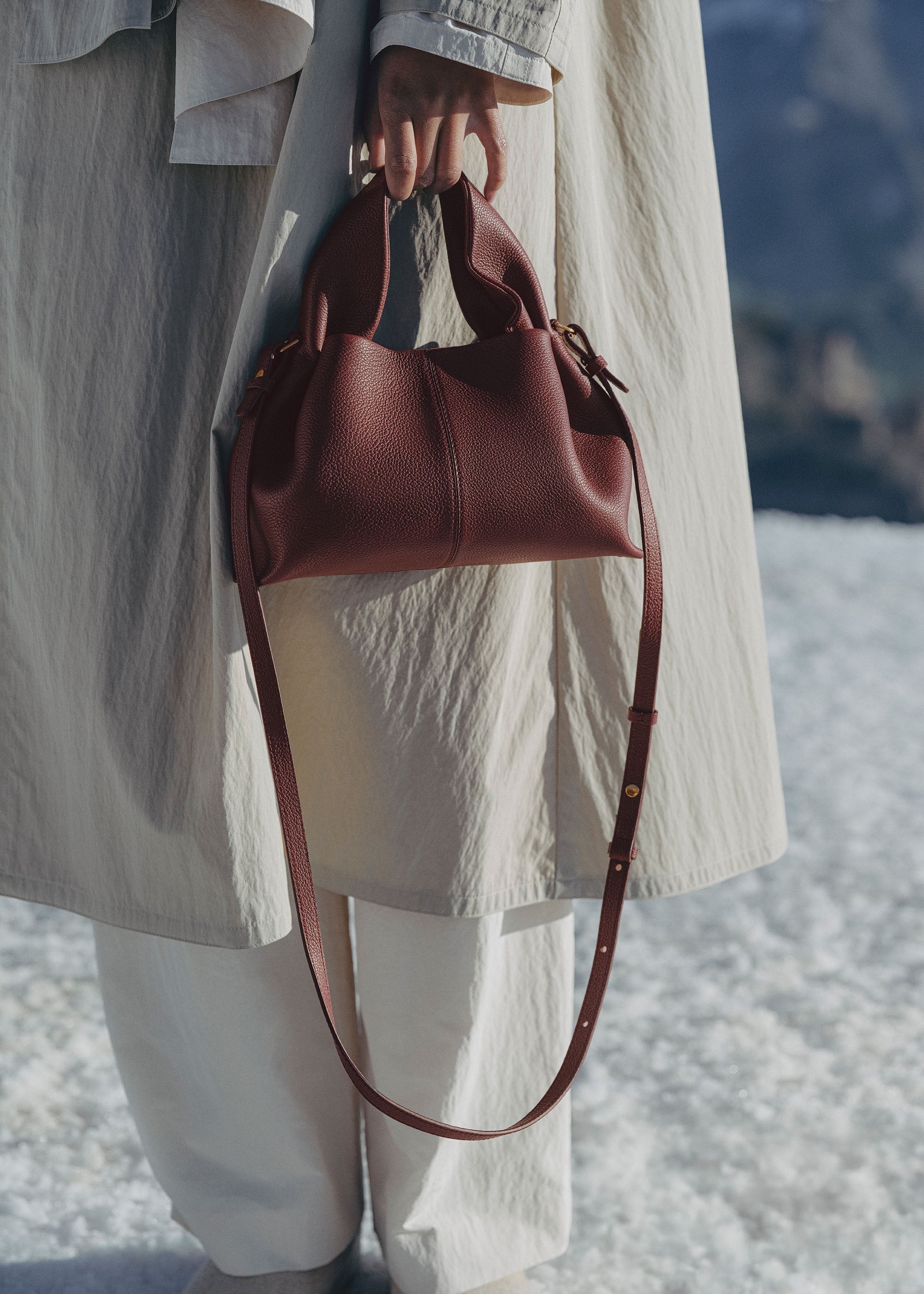 Sac cabas Lior – Mini | Cerise noire