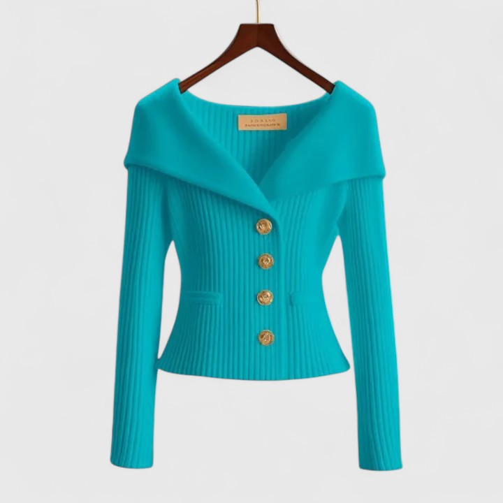 CLAROVA | Elegant sweater with a finely fitted cut