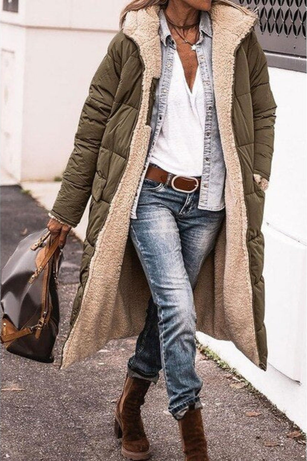 Carina - Elegant reversible coat for women