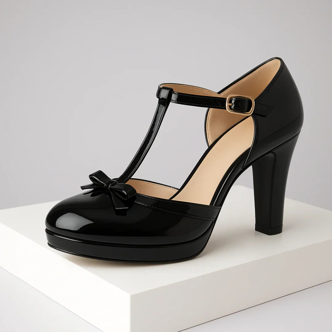 Veronika | Elegant autumn pumps with a bow