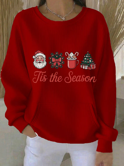 Fenna - Kersttrui met kerstboomprint