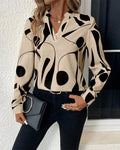Margriet™ | Elegant blouse with stand-up collar