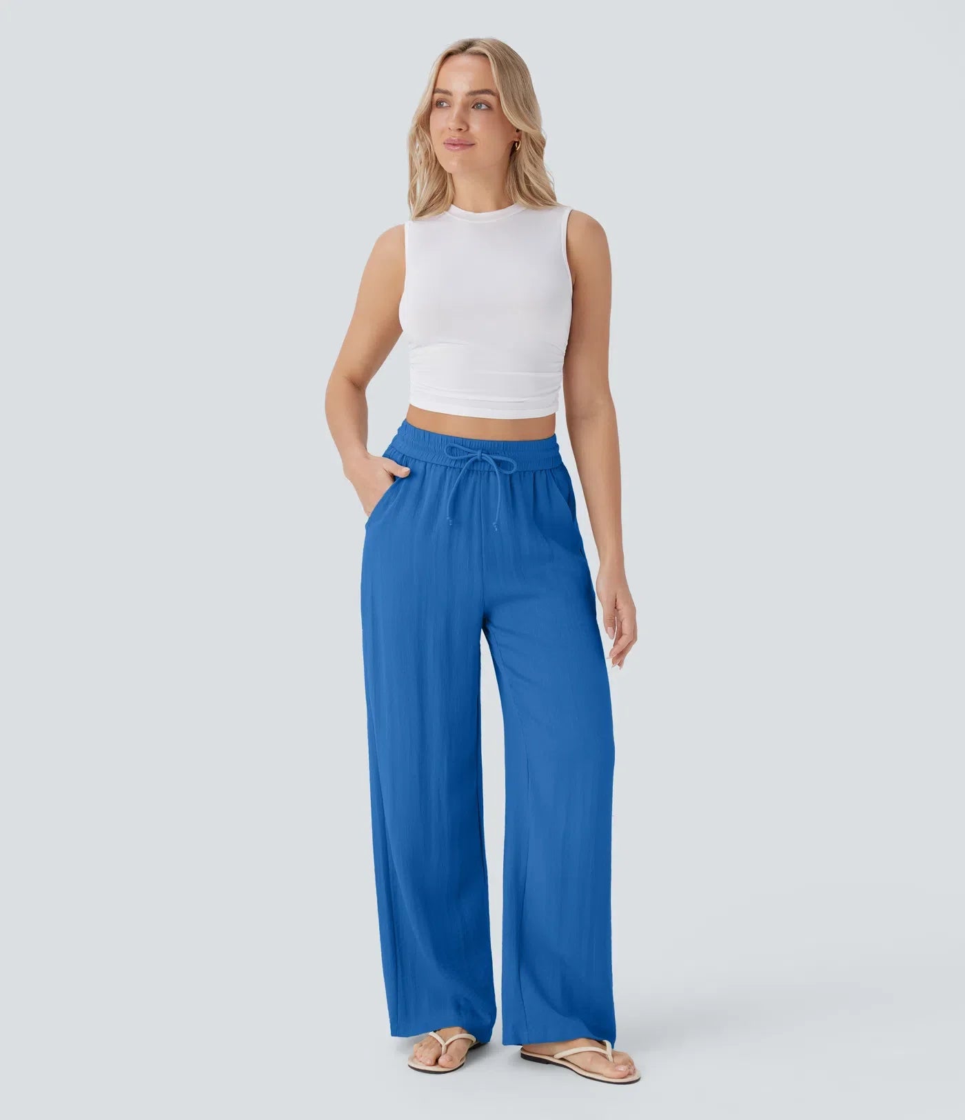 Lisa | Comfortabele &amp; Luchtige Linnen Broek met Elegante Pijpen | 1+1 Free