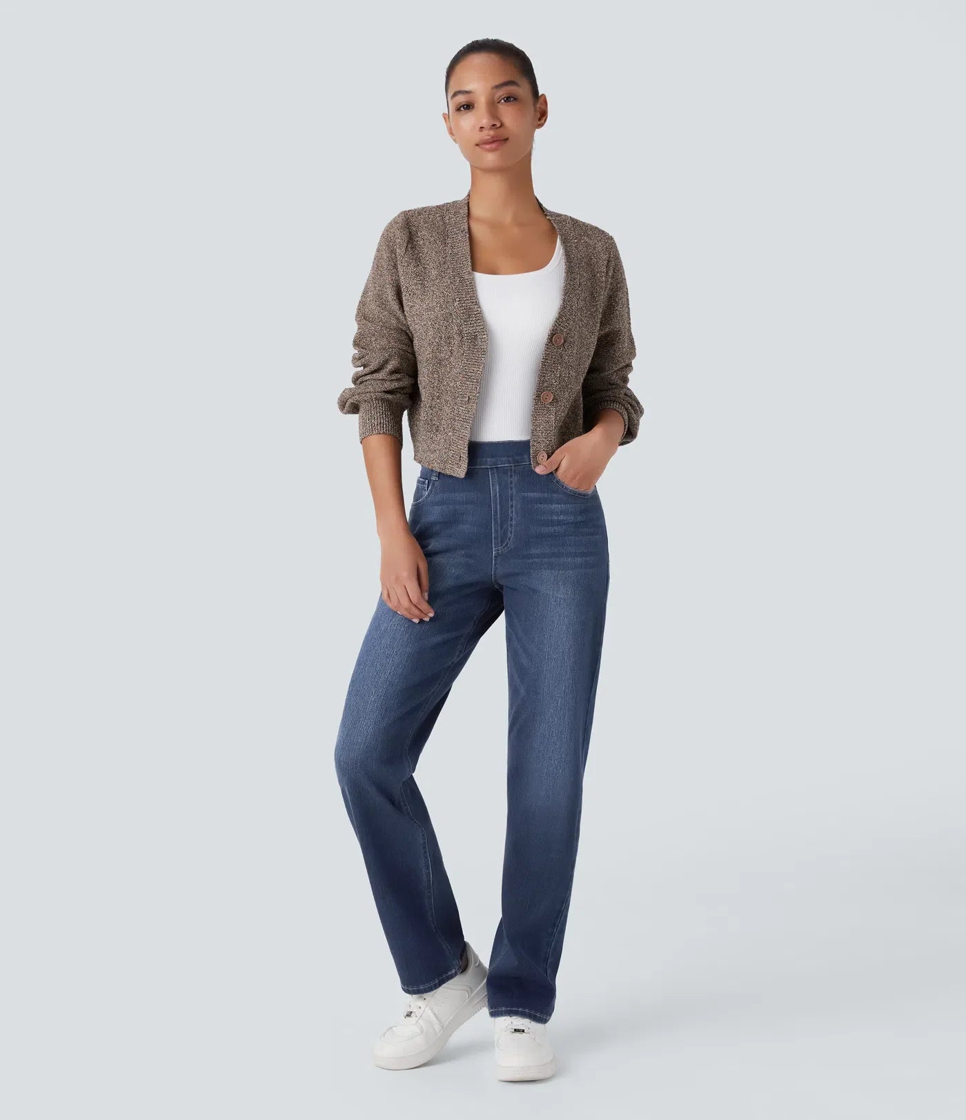 Lotte | Elastische &amp; Comfortabele Broek Met Hoge Taille