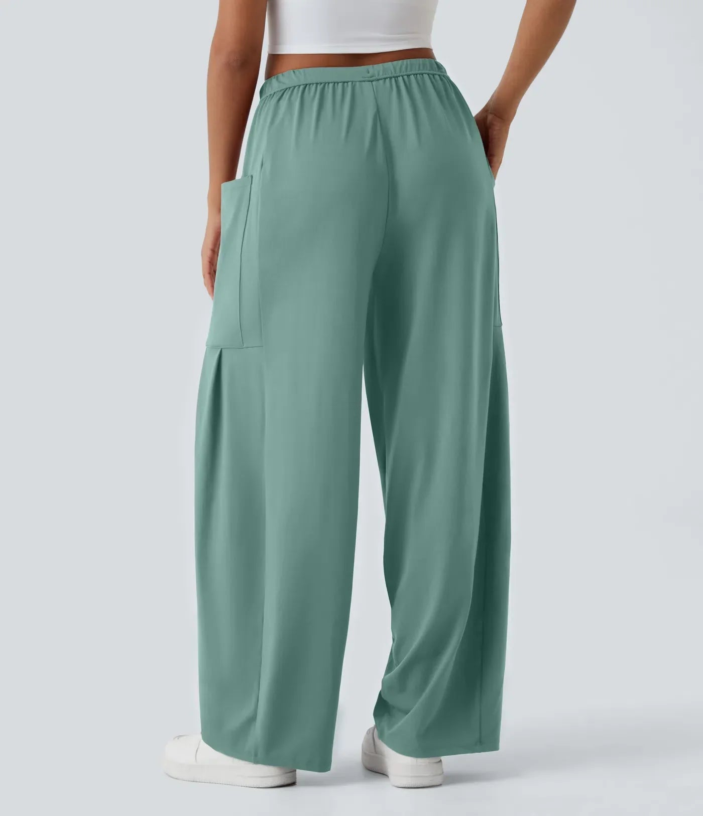 Fiona | Comfortabele & Elastische Luchtige Wijde Broek | 1+1 Gratis