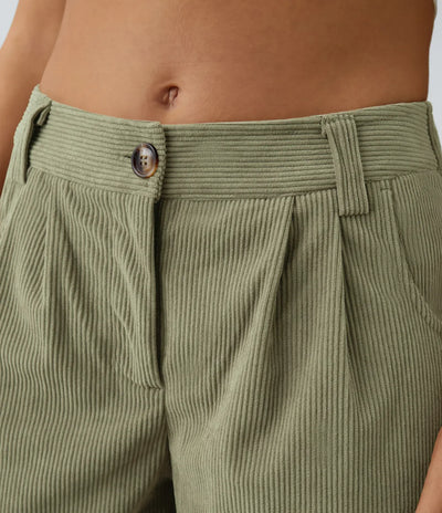 Annette | Comfortabele Broek Met Middelhoge Taille, Ritssluiting En Zijzakken