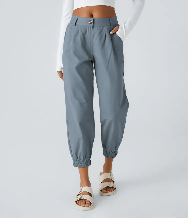 Marianne | Katoenen Broek avec Knopen, Rits et Praktische Zakken