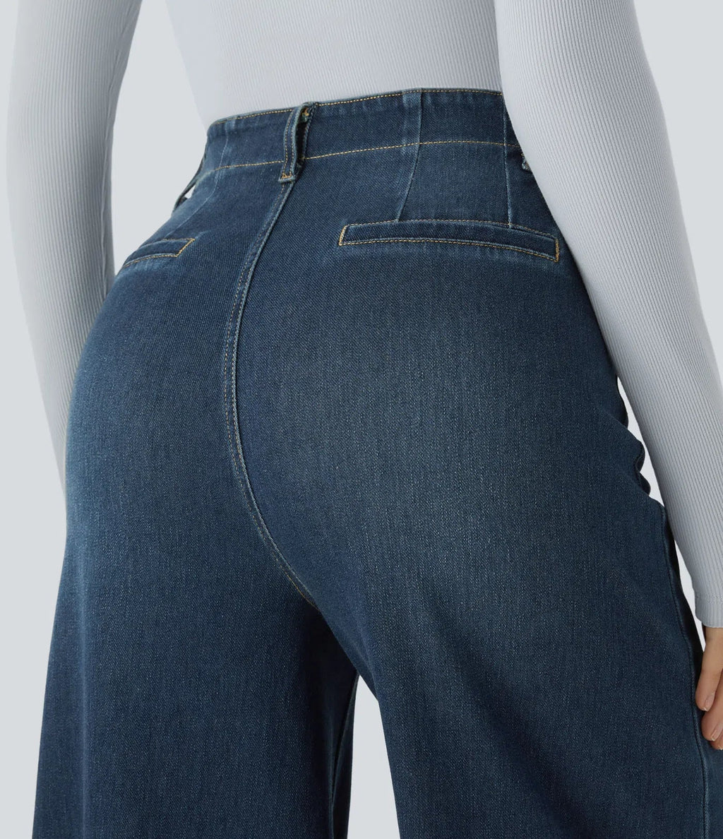 Nicole | Comfortabele &amp; Casual Broek Met Wijde Pijpen