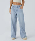 Linda | Comfortabele Jeans Met Handige Ritszakken &amp; Losvallende Elegante Pijpen