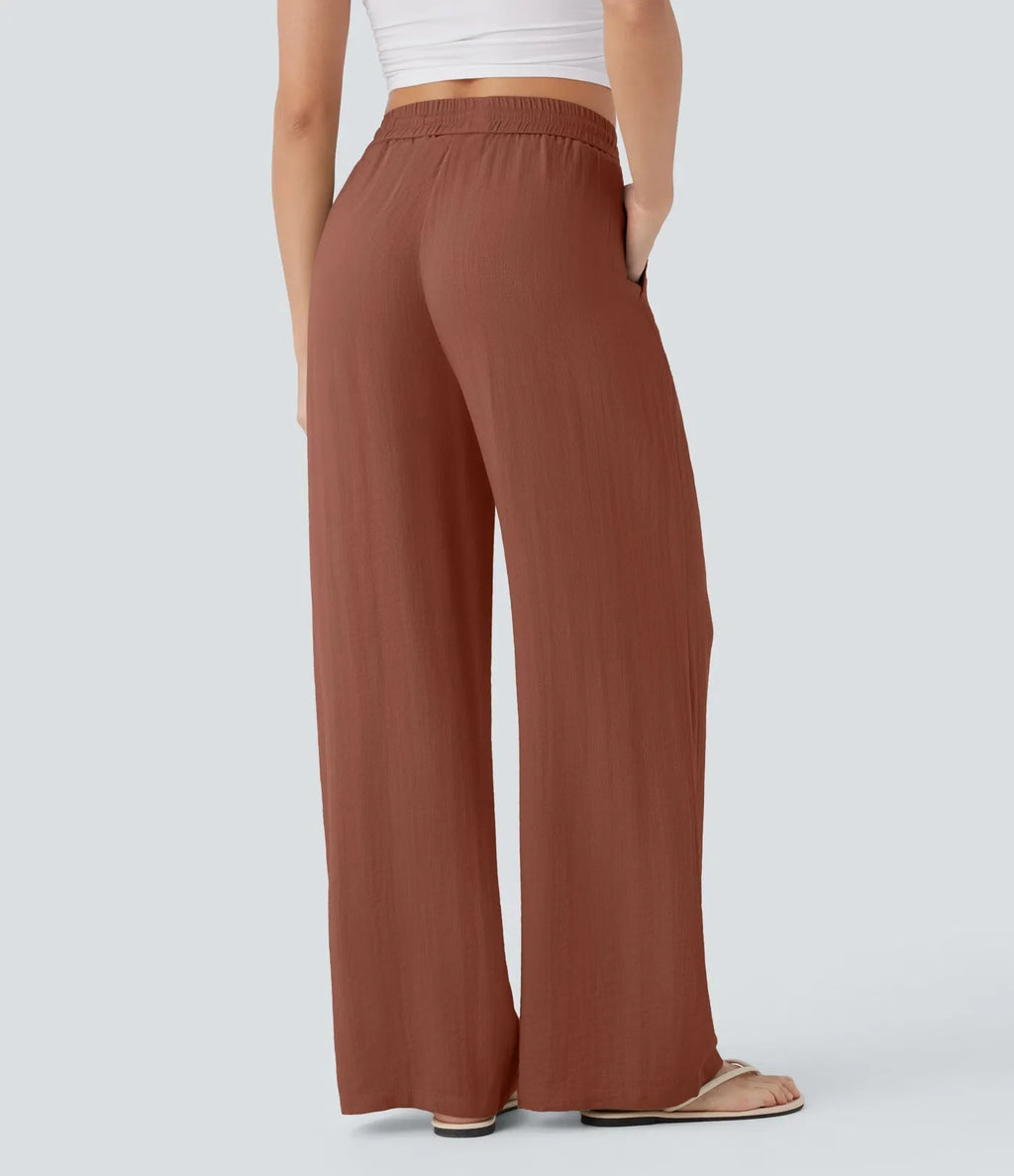 Lisa | Comfortabele &amp; Luchtige Linnen Broek met Elegante Pijpen | 1+1 Free