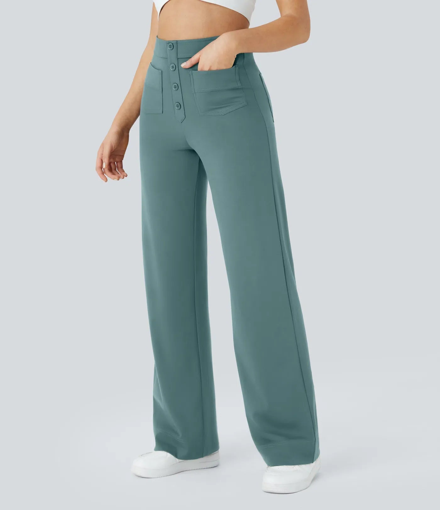 Naomi | Elastische & Comfortabele Broek Met Hoge Taille | 1+1 Gratis