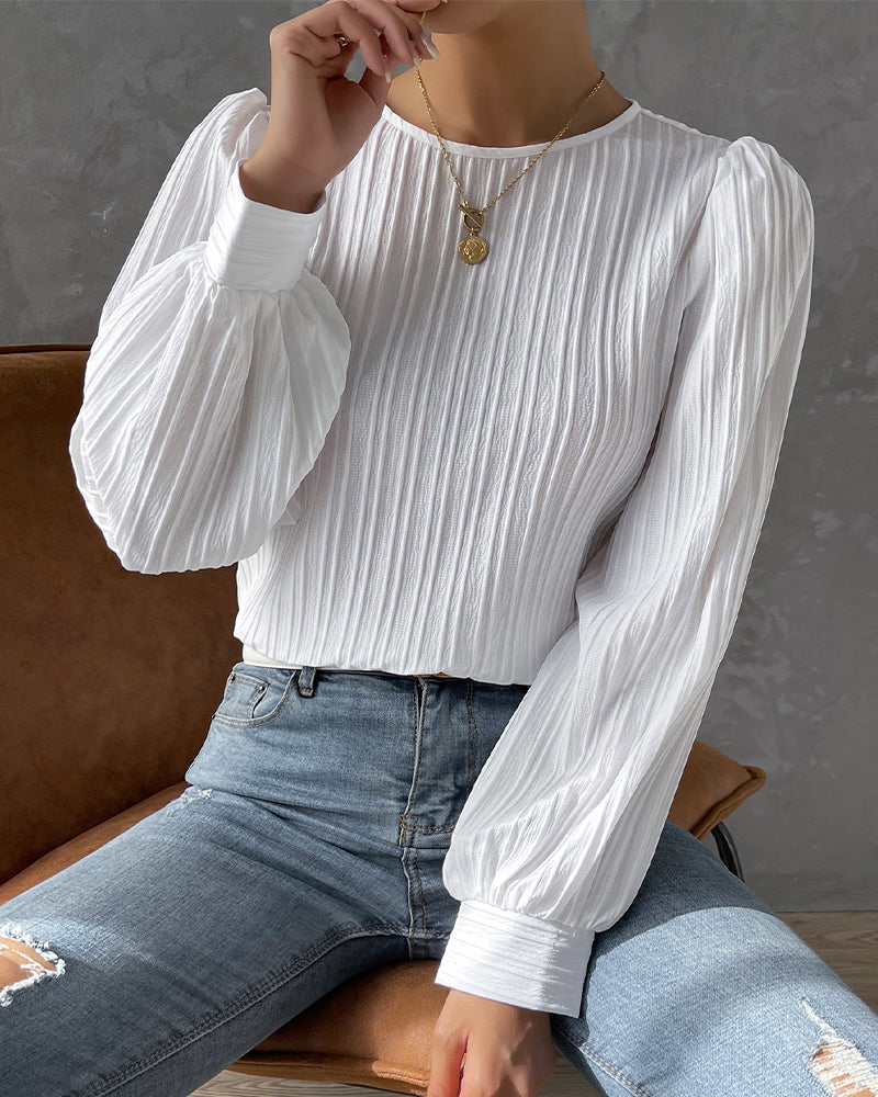 Bianca™ | Elegant blouse with balloon sleeves