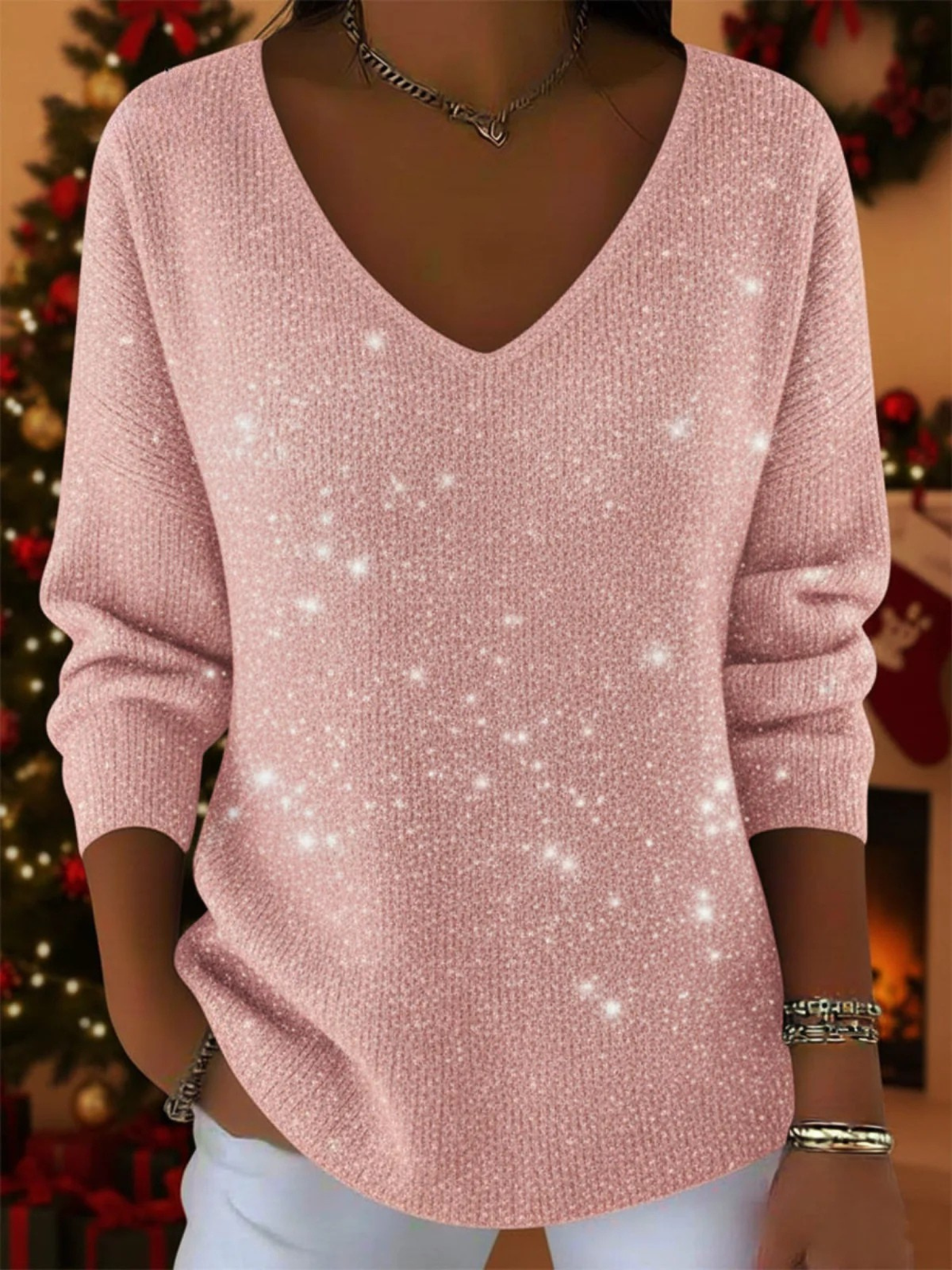Aylise™ | Festive Damestrui met V-hals