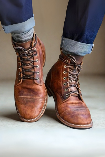 Vít™ | Vintage Style Kožené Boty