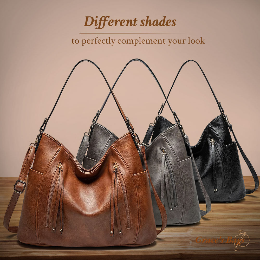 Sac bandoulière en cuir luxueux et élégant