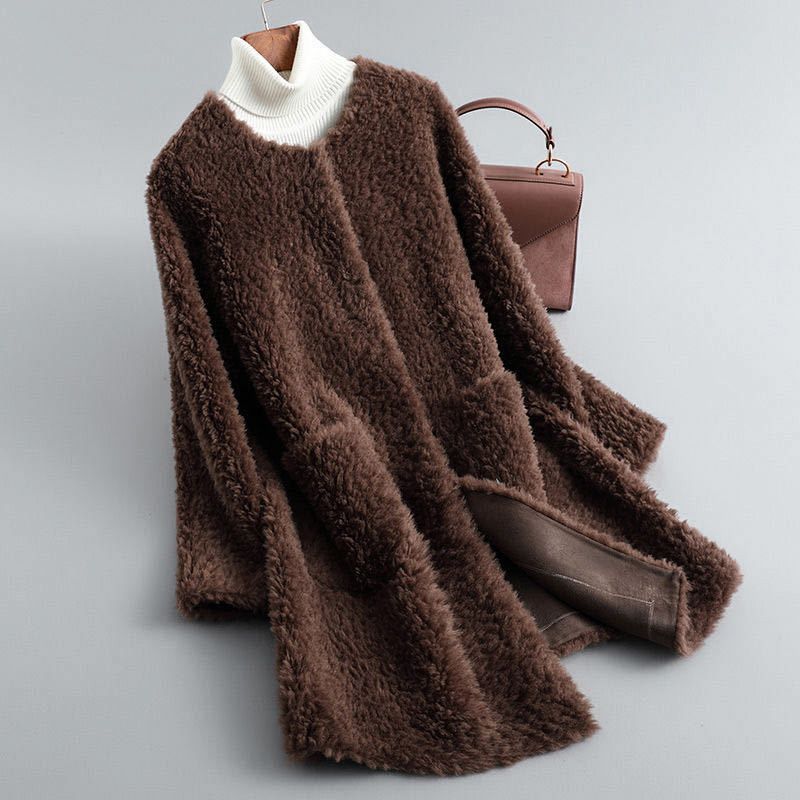 Eliška™ | Teddy sheepskin coat