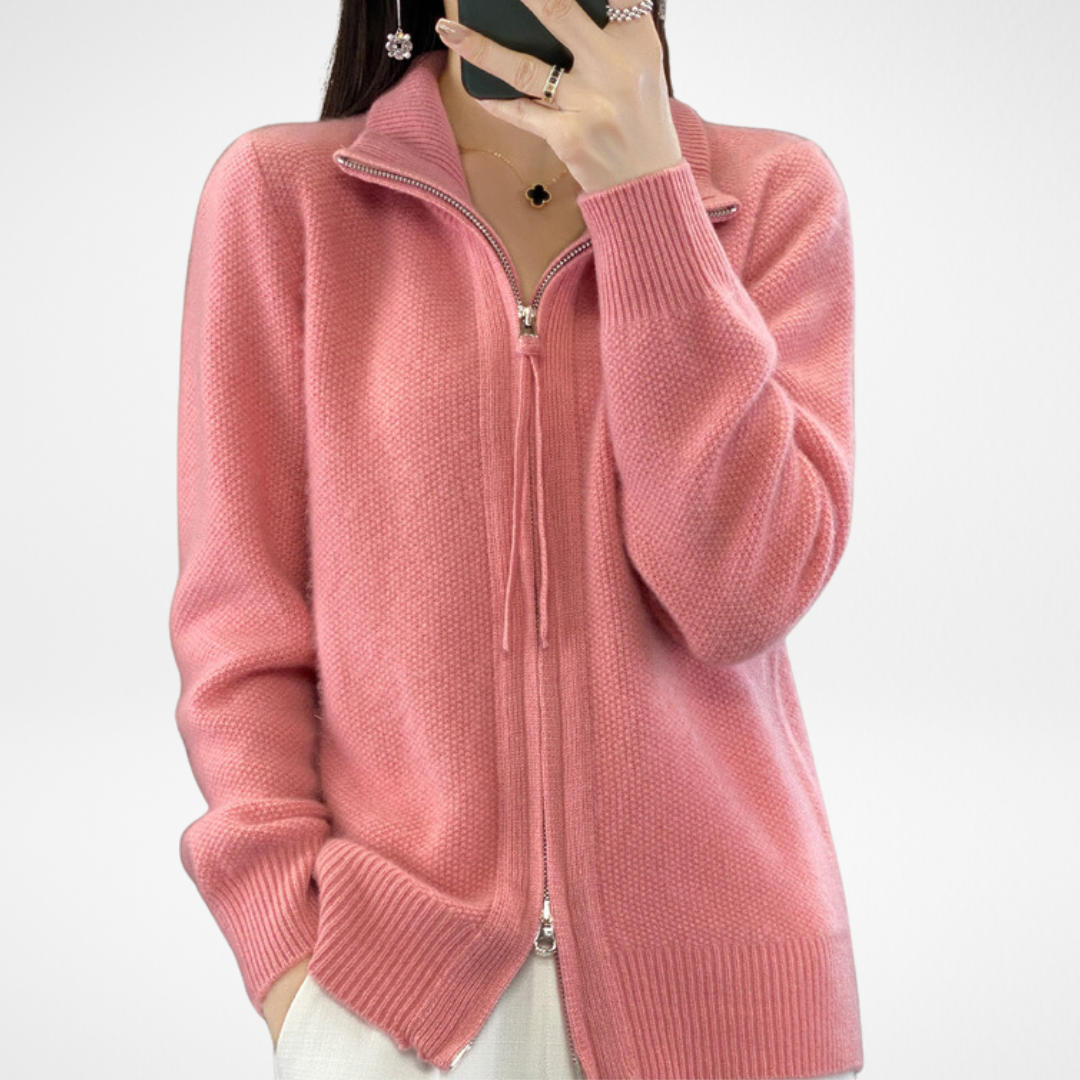 Lisa™ | Cashmere Zip Up Sweater