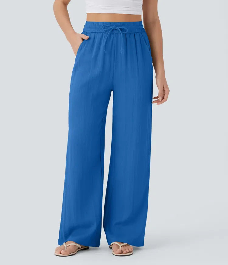 Lisa | Comfortabele &amp; Luchtige Linnen Broek met Elegante Pijpen | 1+1 Free