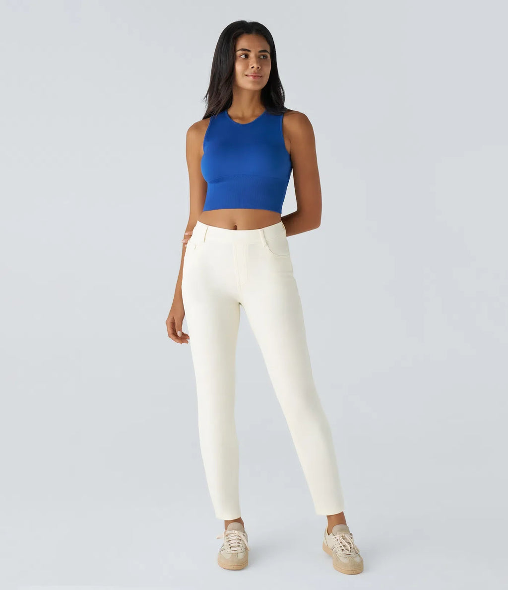 Lotte | Elastische &amp; Comfortabele Broek Met Hoge Taille