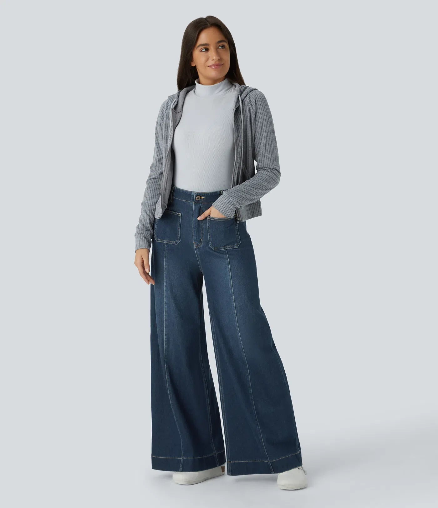 Nicole | Comfortabele &amp; Casual Broek Met Wijde Pijpen