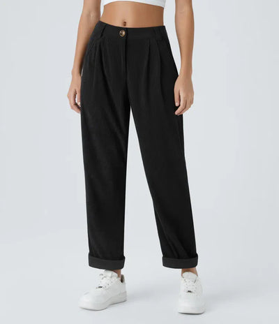 Annette | Comfortabele Broek Met Middelhoge Taille, Ritssluiting En Zijzakken