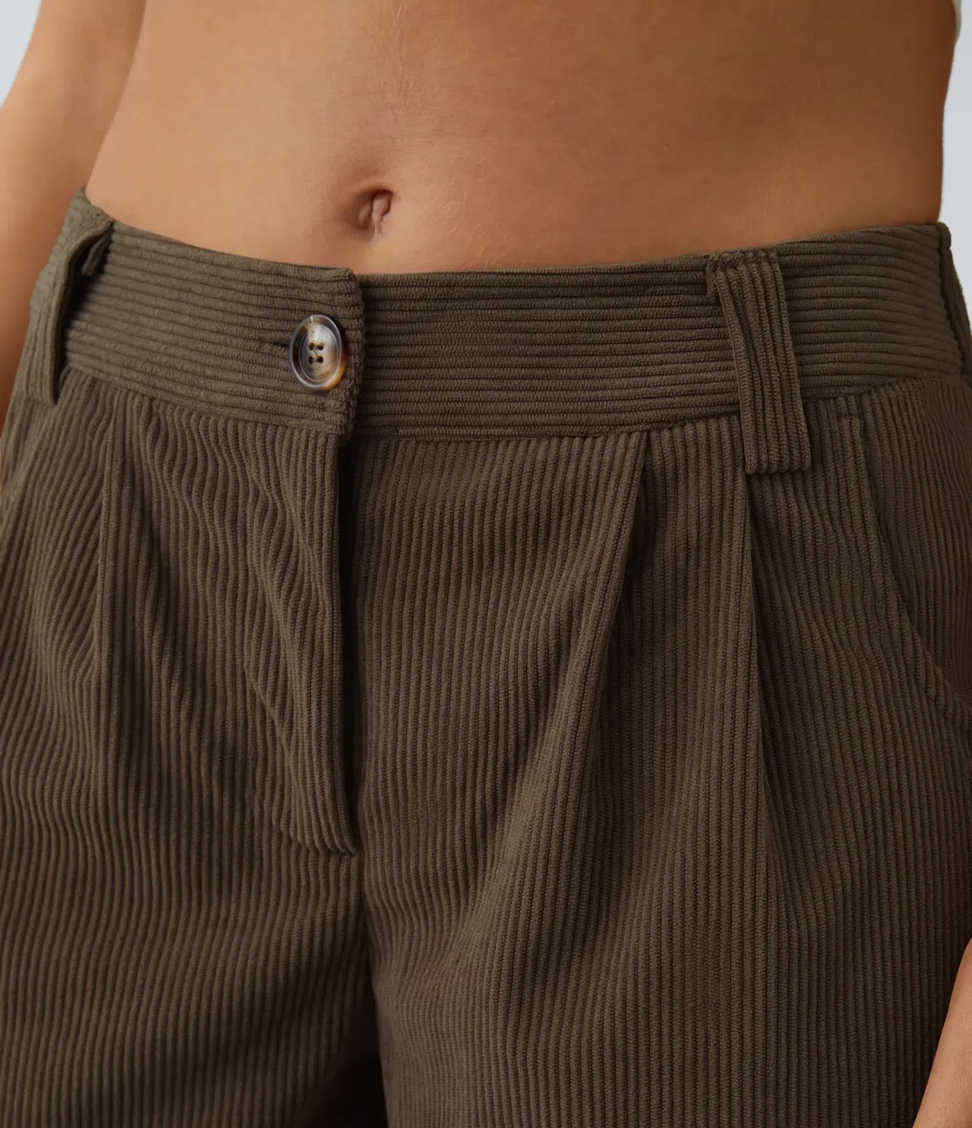 Annette | Comfortabele Broek Met Middelhoge Taille, Ritssluiting Et Zijzakken