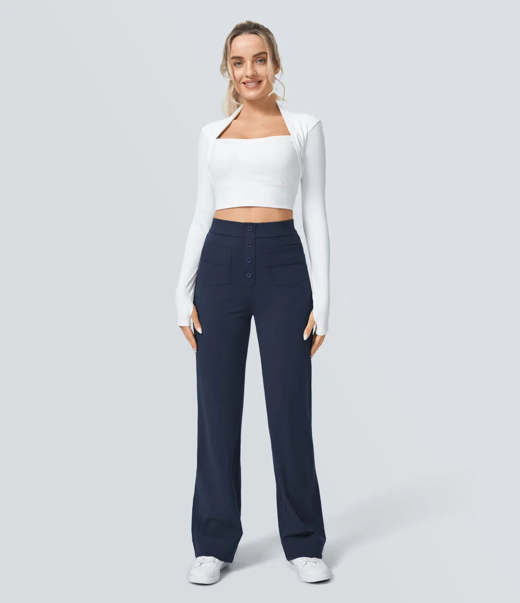 Naomi | Elastische &amp; Comfortabele Broek Met Hoge Taille | 1+1 Free