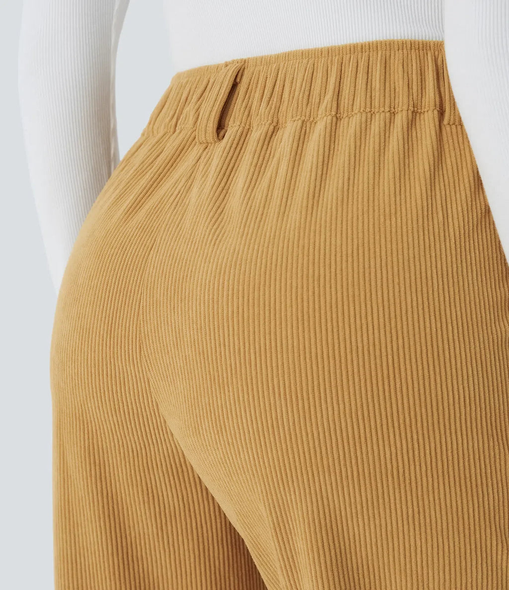 Annette | Comfortabele Broek Met Middelhoge Taille, Ritssluiting Et Zijzakken