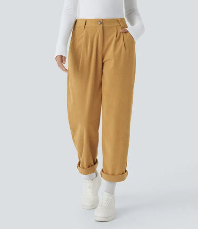 Annette | Comfortabele Broek Met Middelhoge Taille, Ritssluiting En Zijzakken