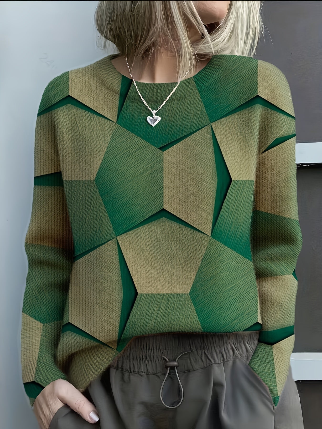 LUCIA – PULL EN MAILLE À BLOCS DE COULEUR GÉOMÉTRIQUES